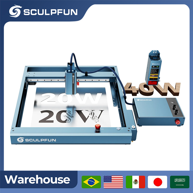 Laser Engraver 20W Diode - SCULPFUN A9 Ultra 40W Laser a