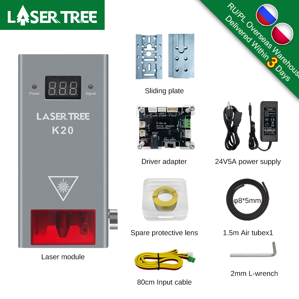 Laser Engraver 20W Diode - LASER TREE 20W 10W 5W Testa