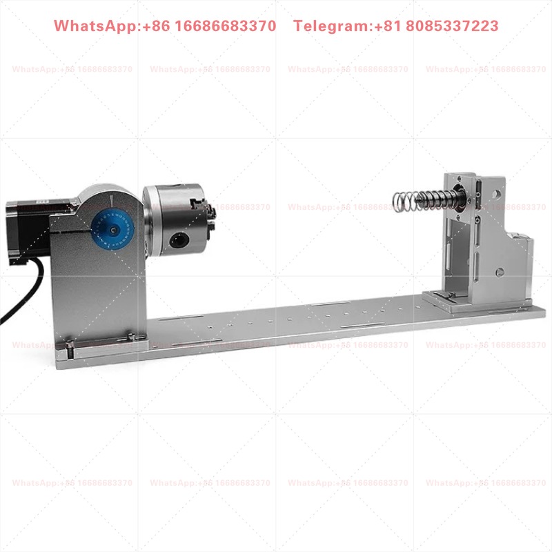 Laser Marking Machine Rotary Axis - Accessorio Rotante con Rullo/Portautensili per Macchine