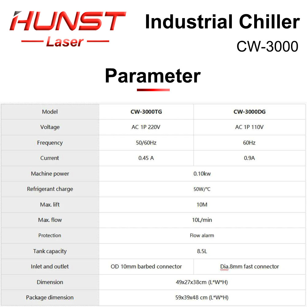 HUNST S&A CW3000 refrigeratore - Laser Engraver 40W Co2 recensione e prezzo