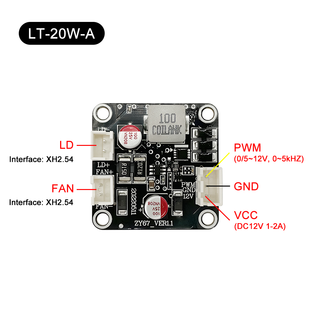 LASER TREE 20W 40W 80W Driver  - Laser Engraver 20W Diode recensione e prezzo