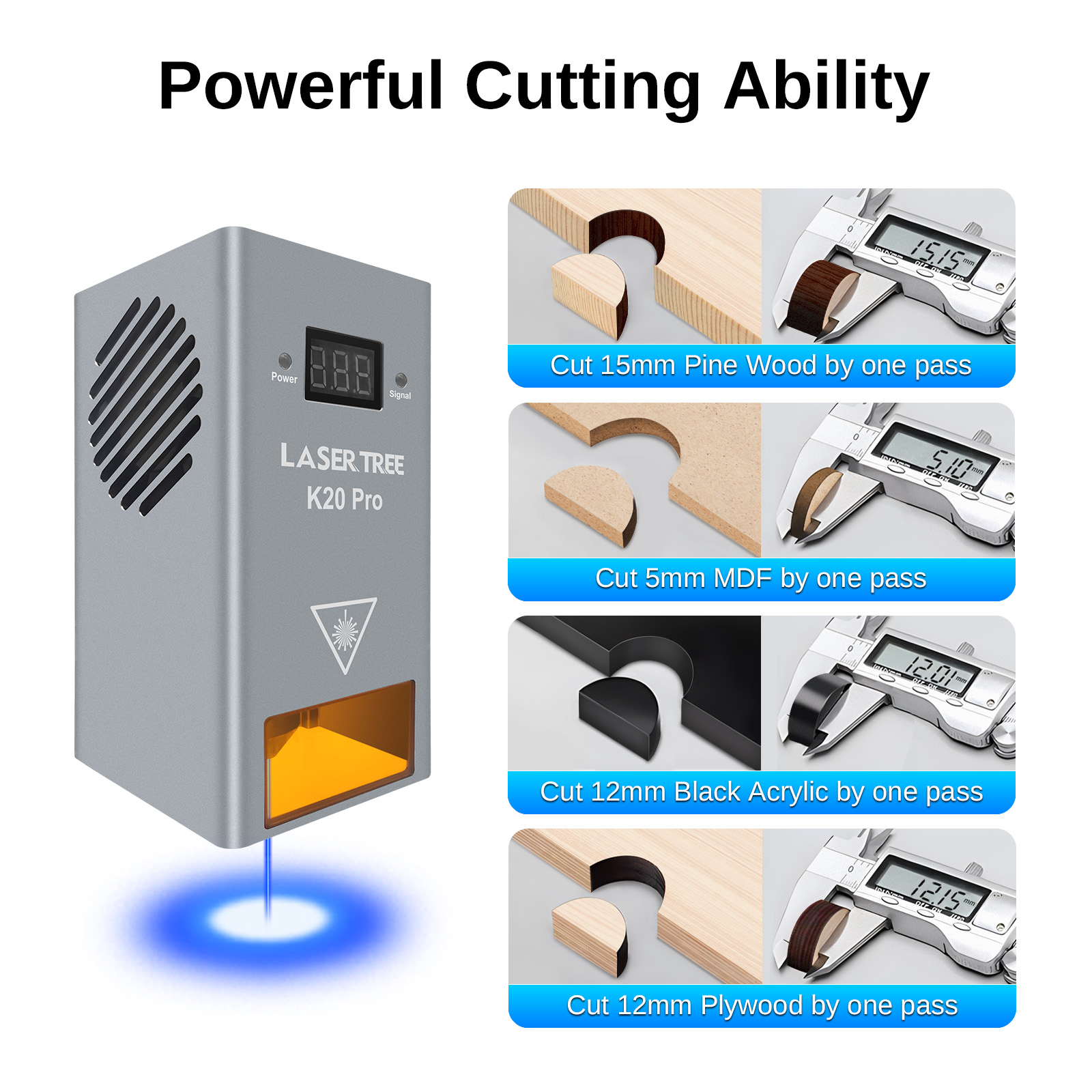 LASER TREE 20W testa Laser di  - Laser Engraver 20W Diode recensione e prezzo