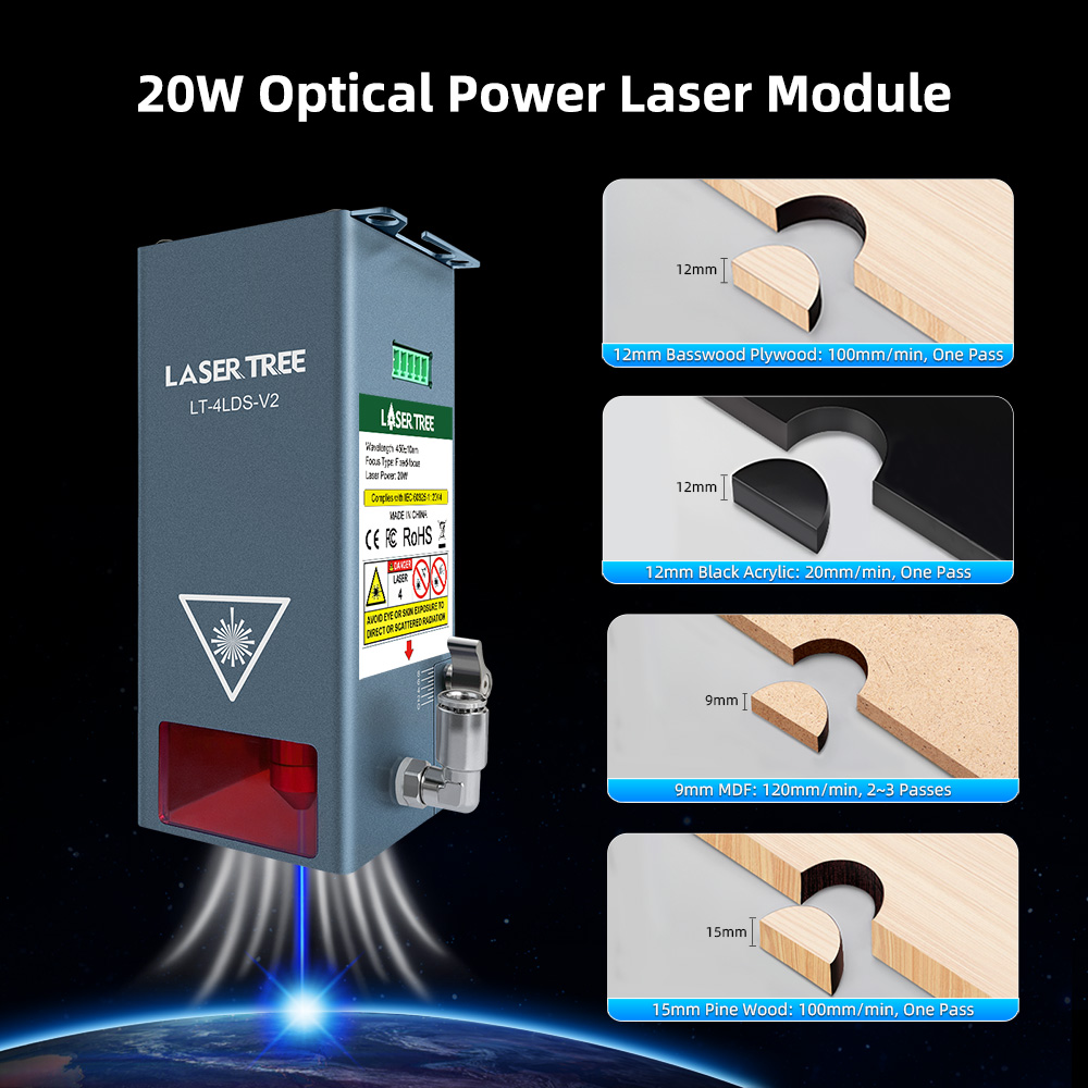 Modulo per incisore laser a po - Laser Engraver 20W Diode recensione e prezzo
