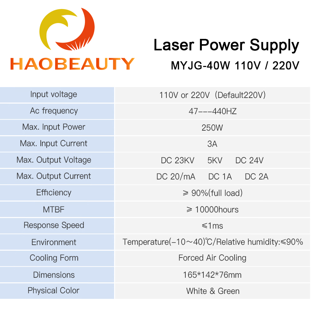 HAOBEAUTY MYJG-40 Alimentatore - Laser Engraver 40W Co2 recensione e prezzo