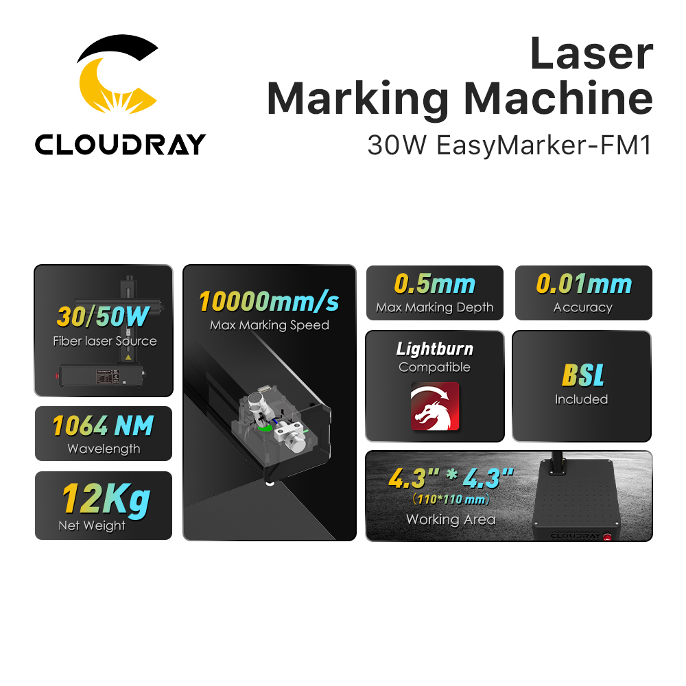 Cloudray 30W 50W Macchina per  - Fiber Laser Marking 30W Jewelry recensione e prezzo